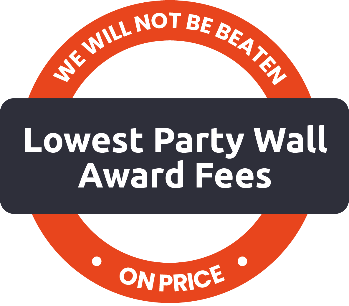 Lowest Party Wall Award Fees